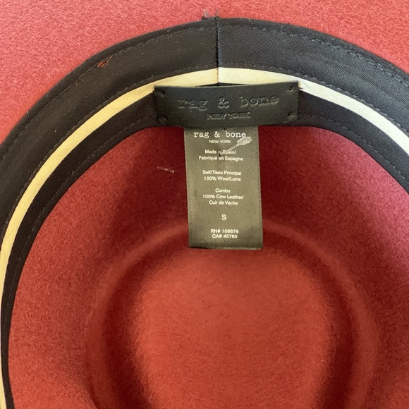 Rag & Bone Ohara Wool Cowboy Hat in Rose - Picture 5 of 8